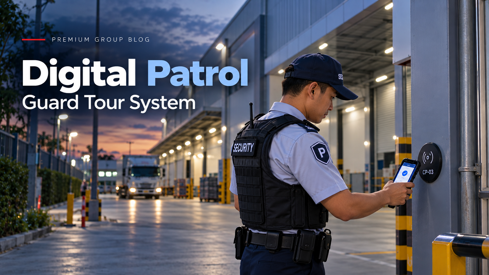 เจ้าหน้าที่ใช้ระบบ Digital Patrol ตรวจจุดรักษาความปลอดภัย